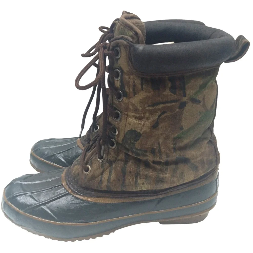 THERMOLITE‎ REAL TREE Camo Boots Camouflage Steel Shank / Men's Size: 8